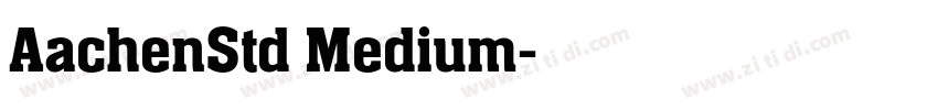 AachenStd Medium字体转换